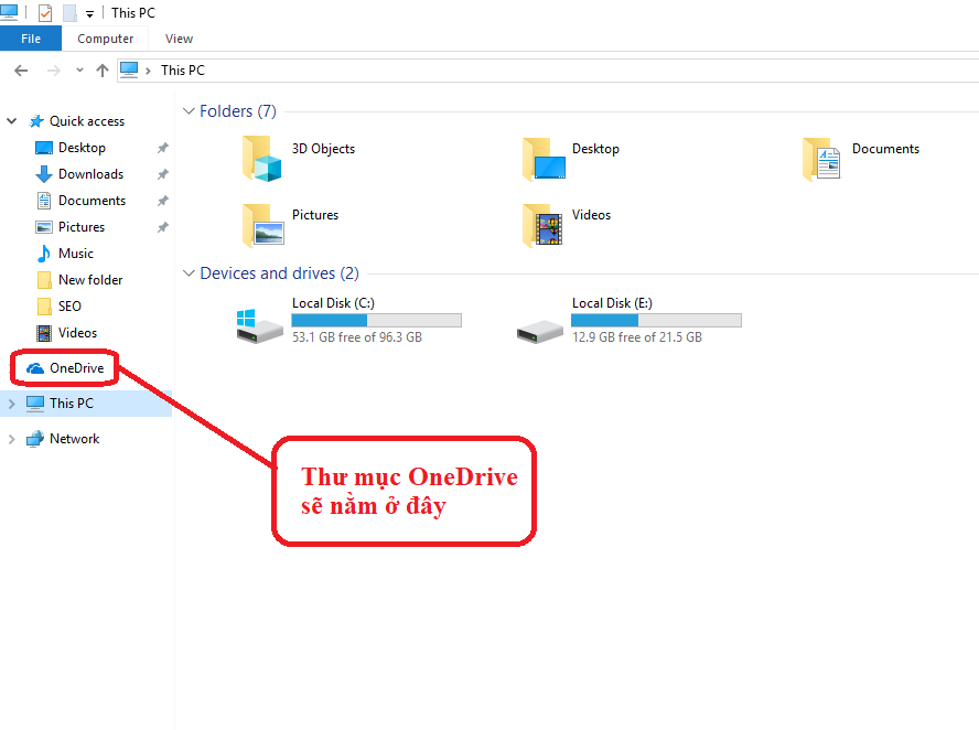 hướng dẫn sử dụng onedrive trên win 10 để lưu trữ dữ liệu