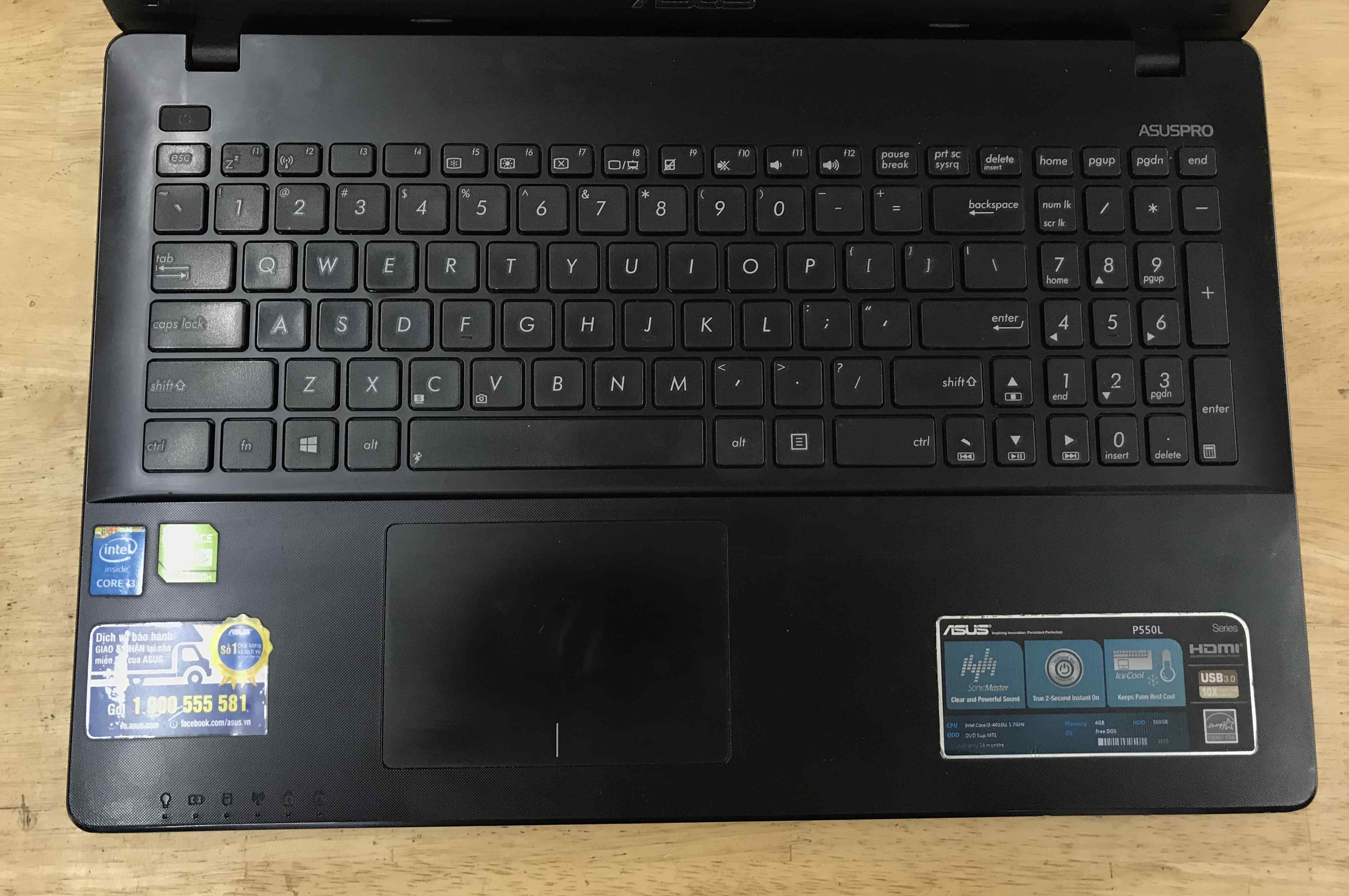 bán laptop cũ asus p550l