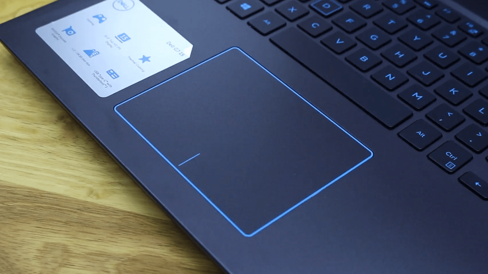 đánh giá touchpad dell g7 7588