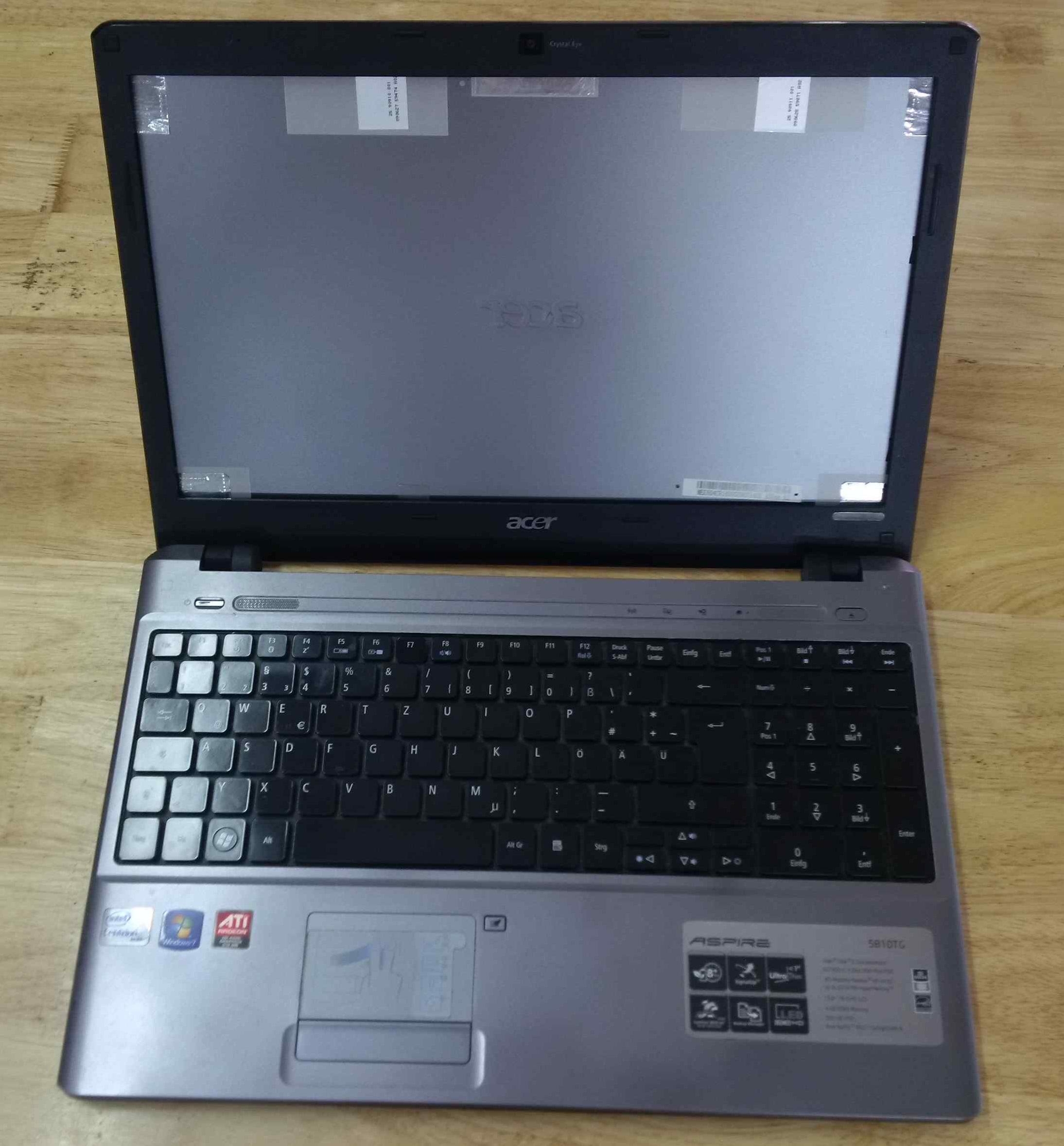 vỏ laptop acer 5810T cũ